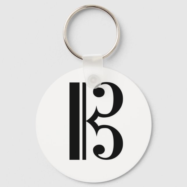 Alto Clef Keychain (Front)
