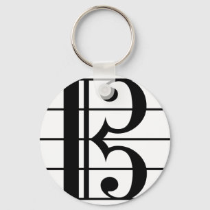 Alto Clef Keychain
