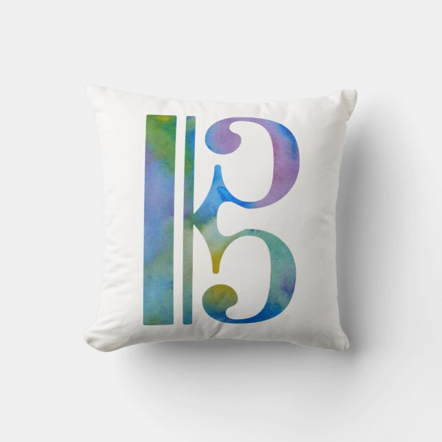 Alto clef throw pillow (Front)