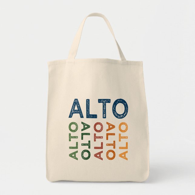 Alto Colourful Tote Bag (Front)