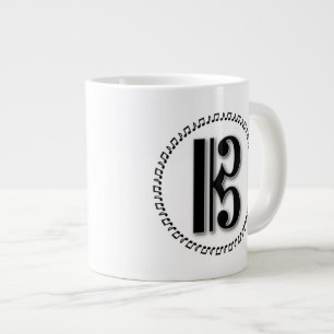 Alto or Tenor Clef Music Note Design C Clef Large Coffee Mug