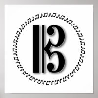 Alto or Tenor Clef Music Note Design C Clef
