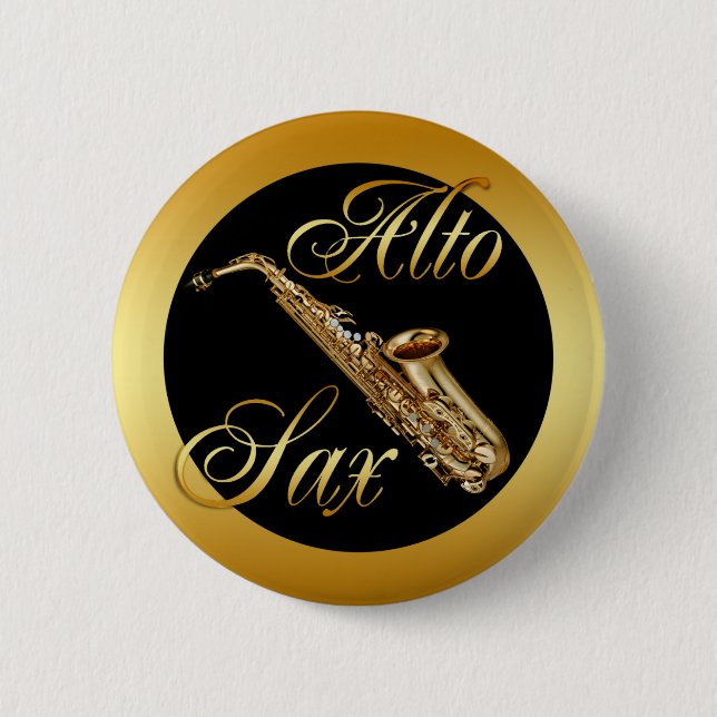 ALTO SAX 2 INCH ROUND BUTTON (Front)