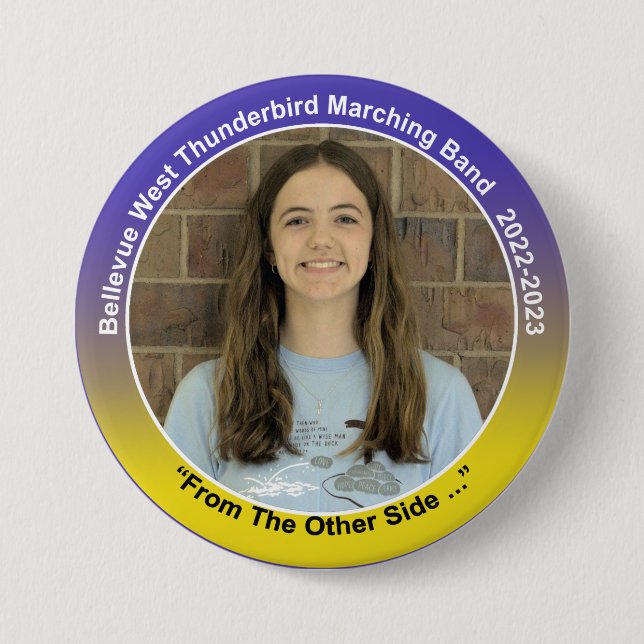 Alto Sax Katie 10 3 Inch Round Button (Front)