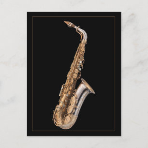 Alto saxophone   postcard