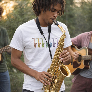 Alto Saxophone Rainbow T-Shirt