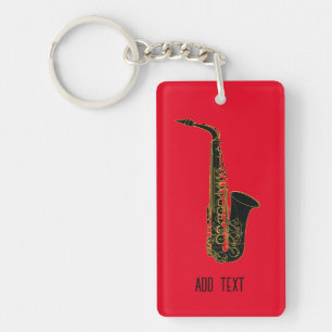 Alto Saxophone sur Rouge Personnalisable