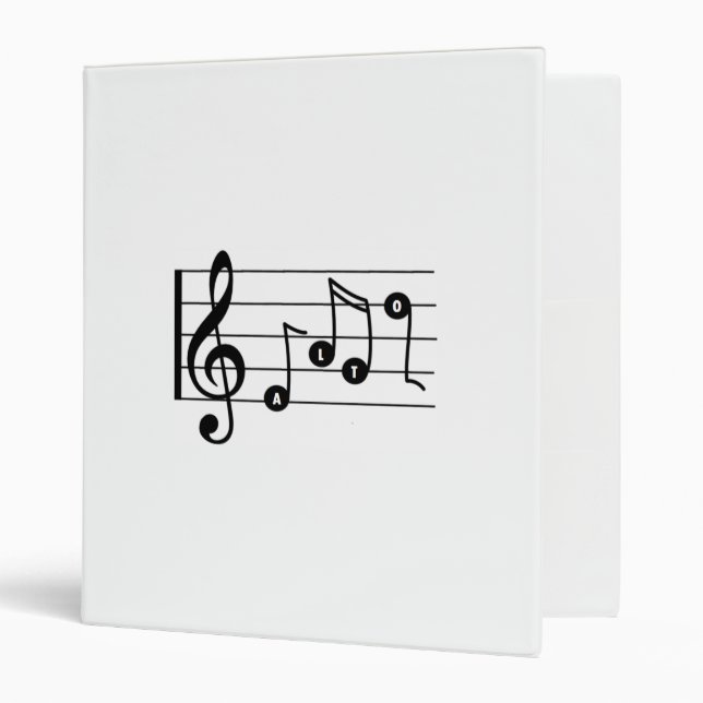 Alto Singer Musical Binder (Front/Inside)