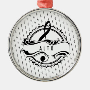 Alto Singer Musical Note Ornement