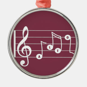 Alto Singer Musical Ornament