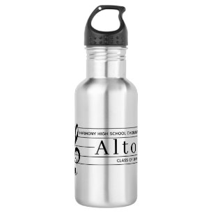 Alto Singer Musical School Name Graduation Year 532 Ml Water Bottle