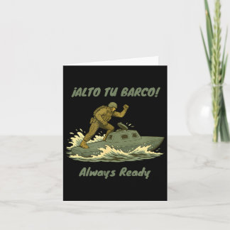 Alto Tu Barco! Coast Guard Novelty Gift Card