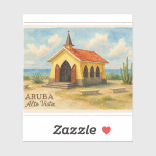 Alto Vista Aruba watercolor