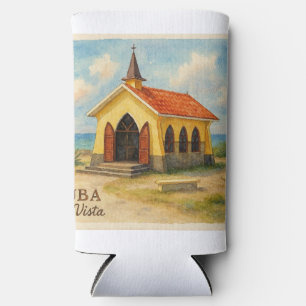Alto Vista Aruba watercolor Seltzer Can Cooler