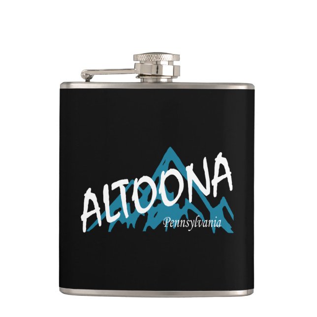 Altoona Pennsylvania Mountains Hip Flask (Front)