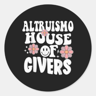 Altruismo House Of Givers Rca Givers Outfit  Classic Round Sticker
