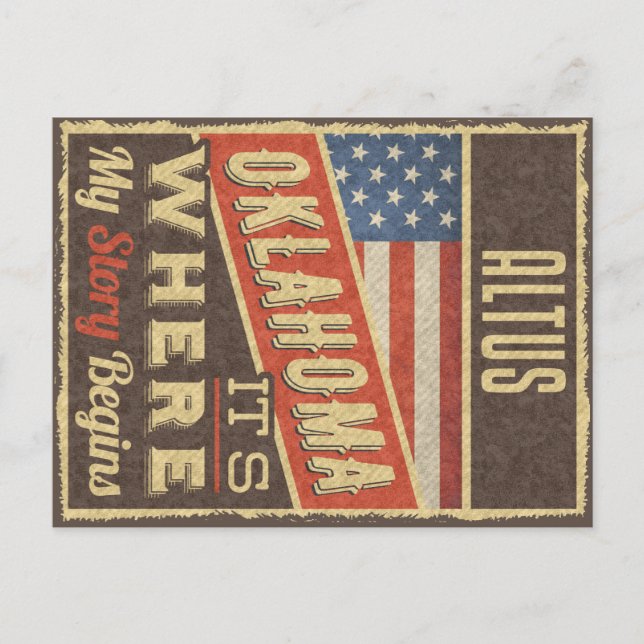 Altus Oklahoma Postcard (Front)