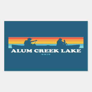 Alum Creek Lake Ohio Canoe Sticker
