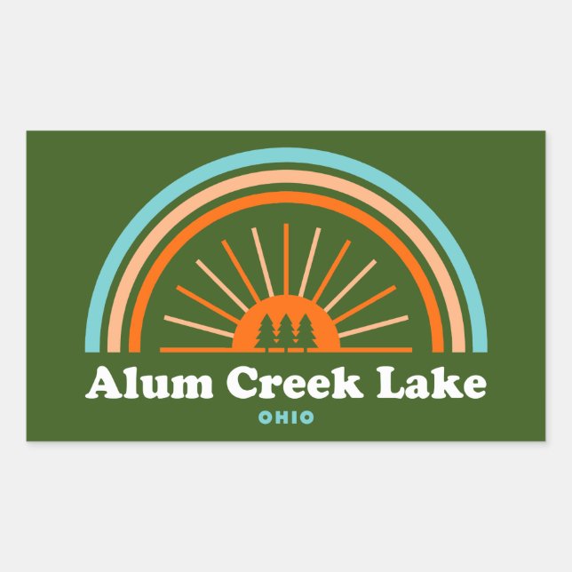 Alum Creek Lake Rainbow Sticker (Front)