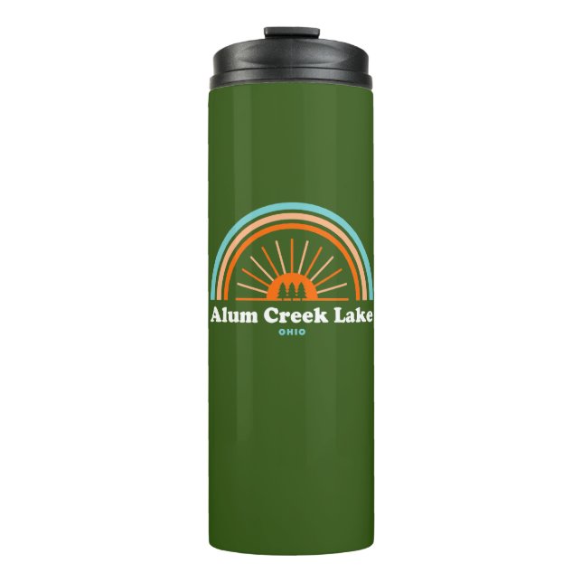 Alum Creek Lake Rainbow Thermal Tumbler (Front)