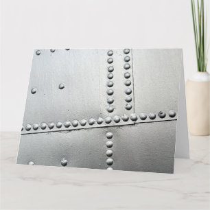 Aluminium Aircraft Skin Vintage Card