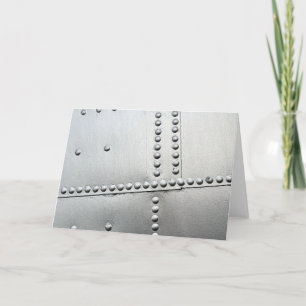 Aluminium Aircraft Skin Vintage Card