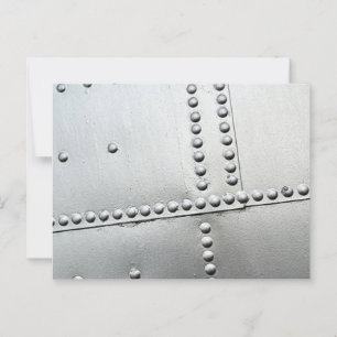 Aluminium Aircraft Skin Vintage Postcard