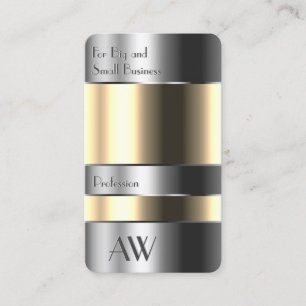 Aluminium Box with Beige Substances Silver Letters Business Card