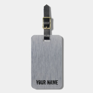 Aluminium brushed Metal structure Luggage Tag