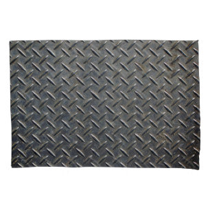 Aluminium Dark: Rhombus Shape Design Pillowcase