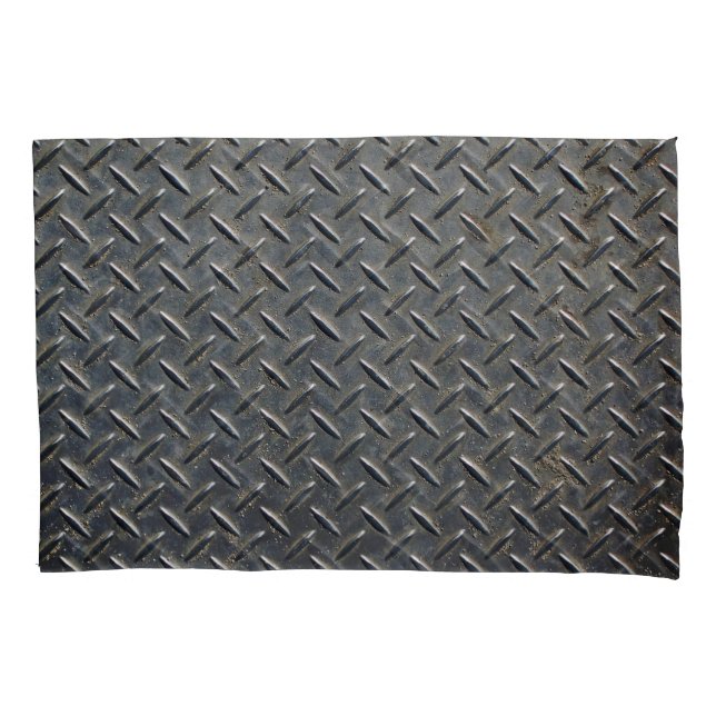 Aluminium Dark: Rhombus Shape Design Pillowcase (Front)