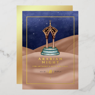 Aluminium Invitation d'anniversaire en feuille d'aluminium a