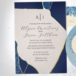 Aluminium Invitation de mariage en feuille d'aluminium inspi