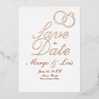 Invitation de sauvegarde de date en relief de feui
