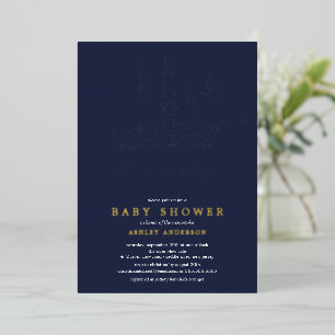 Aluminium Invitation en feuille d'aluminium pour Baby Shower