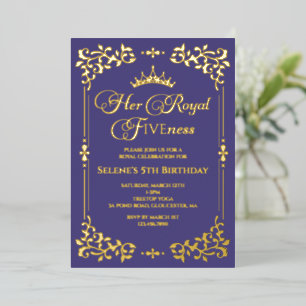 Aluminium Invitation en feuille d'aluminium pour les 5 ans d