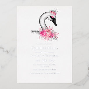 Aluminium Invitation en papier d'aluminium pour Quinceañera