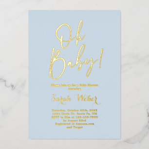 Aluminium Invitation simple en feuille métallique pour garço