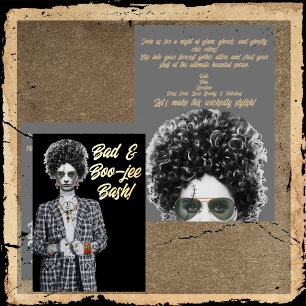 Aluminium Mauvais & Boo-jee Bride Invitation en Papier d'Alu