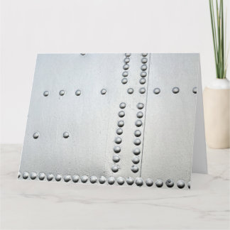 Aluminum Aircraft Skin Abstract  Card