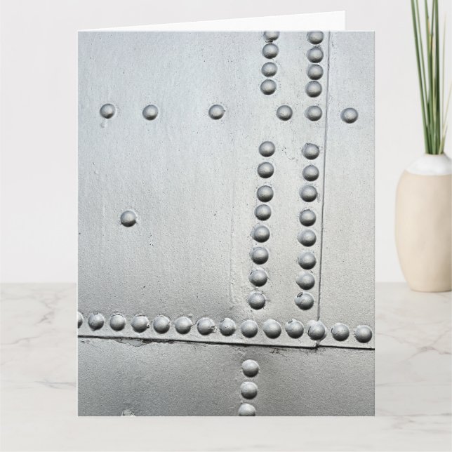 Aluminum Aircraft Skin Abstract  Card (Front)