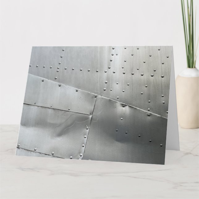 Aluminum Aircraft Skin  Card (Front)