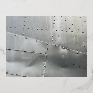 Aluminum Aircraft Skin Foil Holiday Postcard