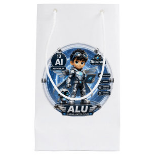 Aluminum ATOMIVRA BIRTHDAY Small Gift Bag