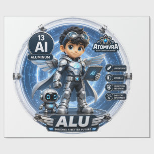Aluminum ATOMIVRA Wrapping Paper