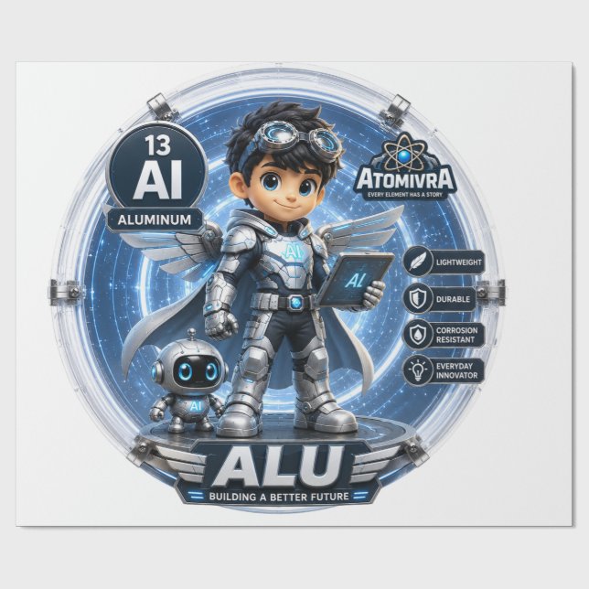 Aluminum  ATOMIVRA Wrapping Paper (Flat)