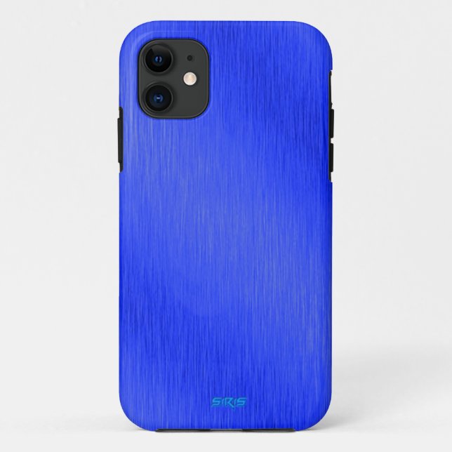 Aluminum Blue Case-Mate iPhone Case (Back)