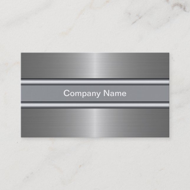 Aluminum Business Cards (Front)