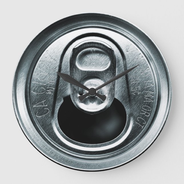 Aluminum Can Top Wall Clock (Front)