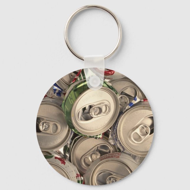 Aluminum cans, recycled keychain (Front)